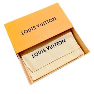 authentic Louis Vuitton gift box | fits bifold wallet, pouch, charm, lock & key